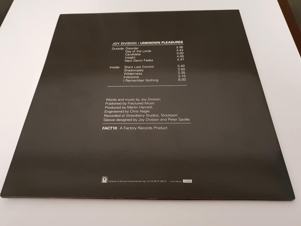 Joy Division-Unknown Pleasures (Coloured Vinyl)-Record album