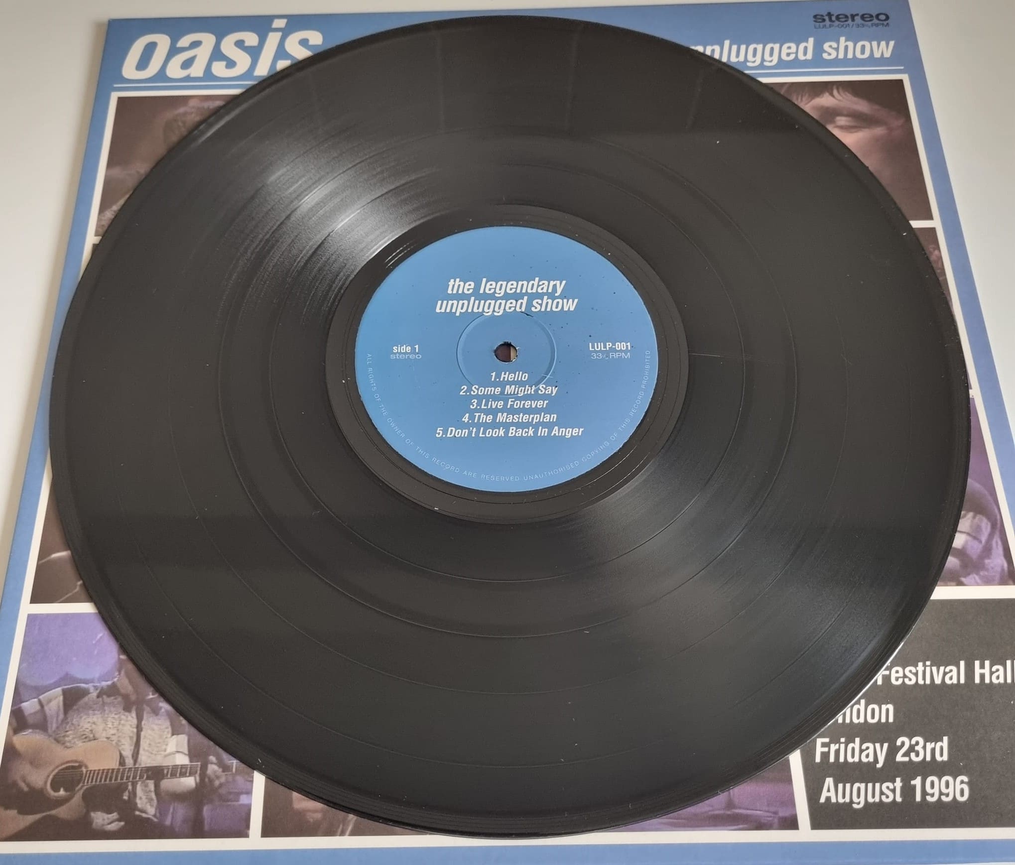 Oasis - Legendary Unplugged Show- LP Record Vinyl Album | Rock
